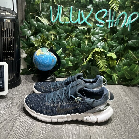 Nike Free Run 5.0 Next Nature Womens Running Shoes Sz 9.5 Navy White CZ1891-401 - Picture 4 of 8